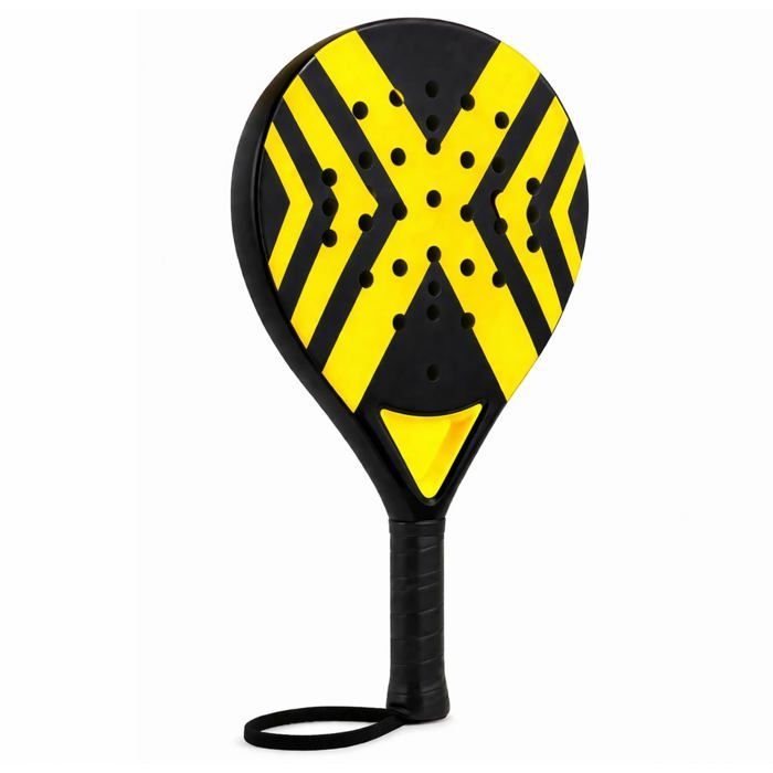 Padel racket set – For professional adults. High-quality rackets for beginners & advanced players (yellow)