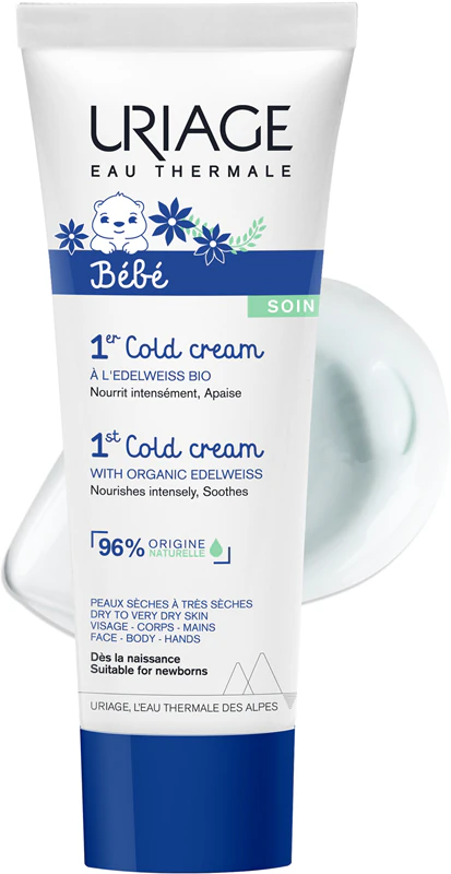 Uriage Bébé 1st Cold Cream, creme nutritivo para o corpo e o rosto.