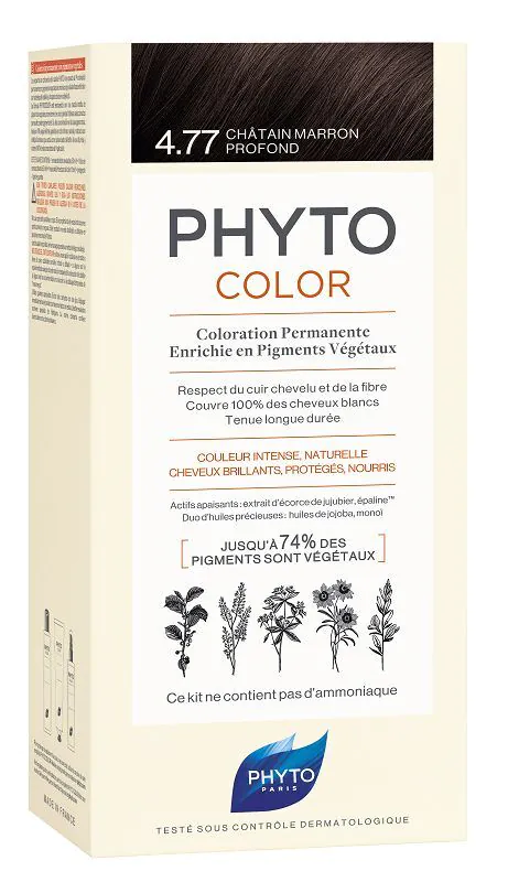 Phyto Phytocolor Farba do włosów, 4.77 Intensywny Kasztanowy Brąz