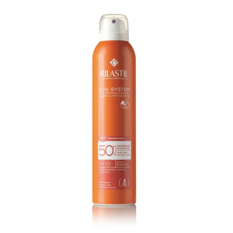 Skaidrus purškiklis „Sun System“ su SPF50