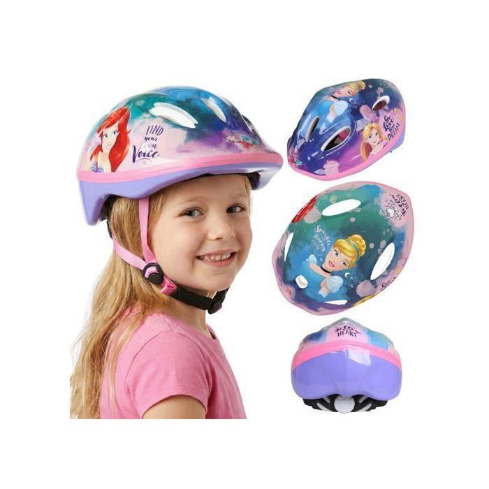 DISNEY Princess Girls' Safe Bike Helmet, Lightweight, Adjustable 52-56 cm