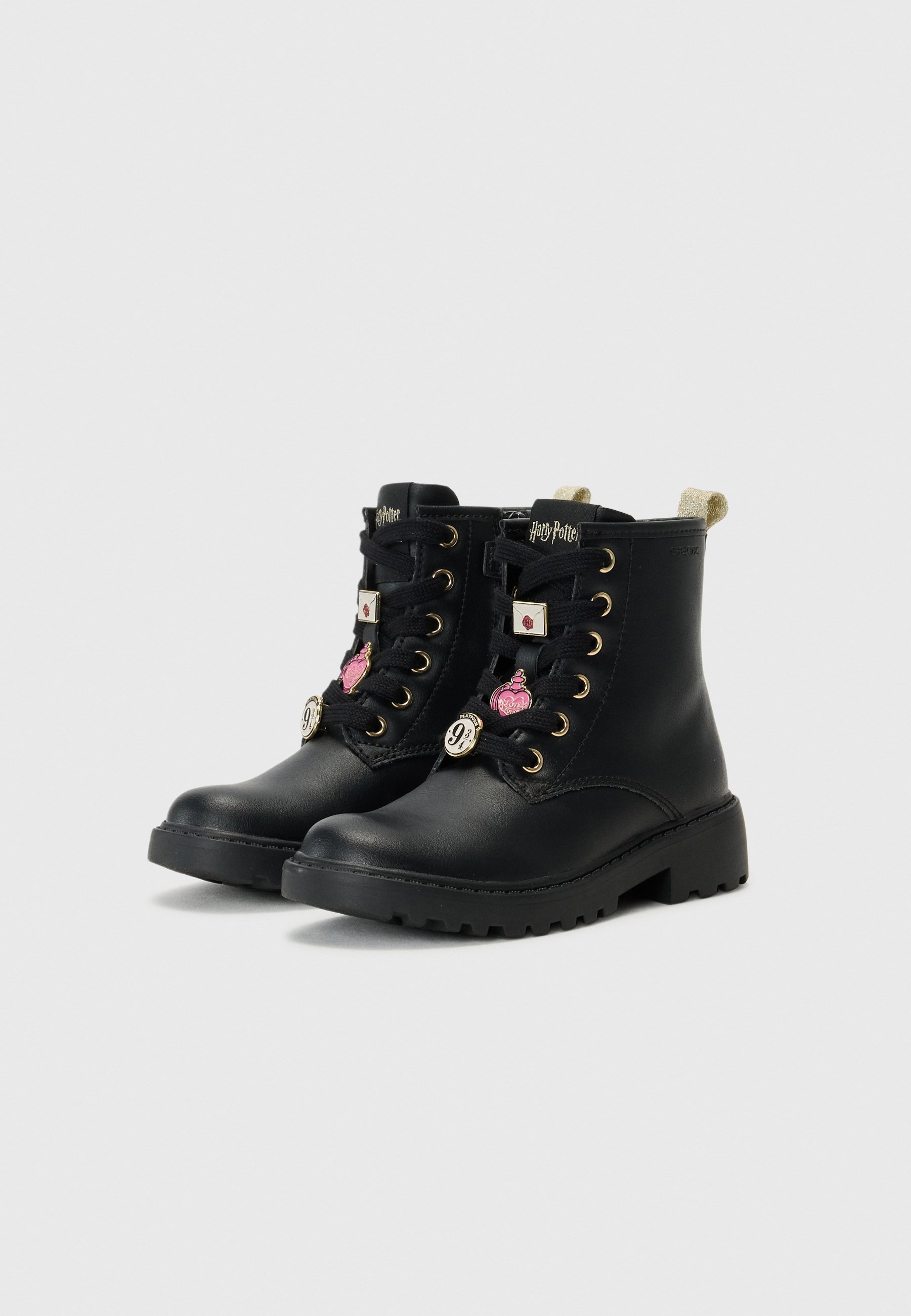 Bottines Geox CASEY à lacets - noires