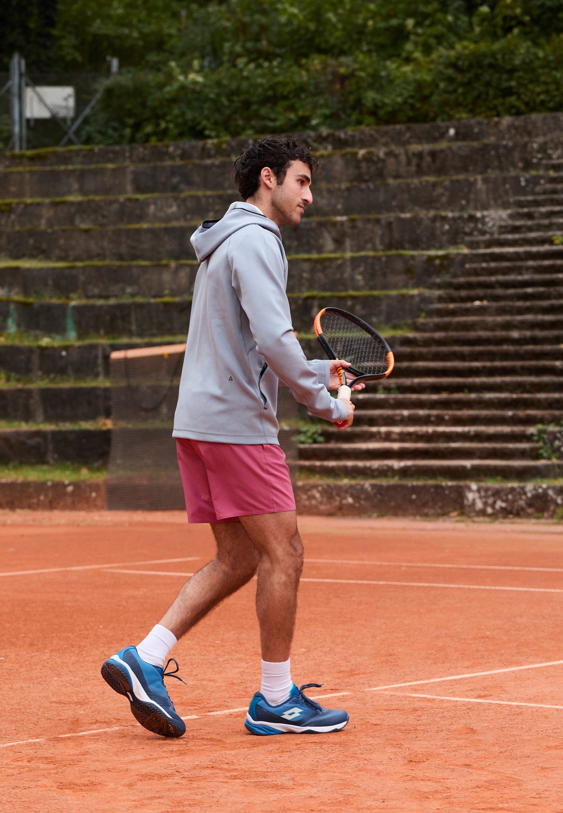 Lotto MIRAGE 400 ALLROUND - Chaussures de tennis multicourts - bleu océan/blanc/bleu Mykonos