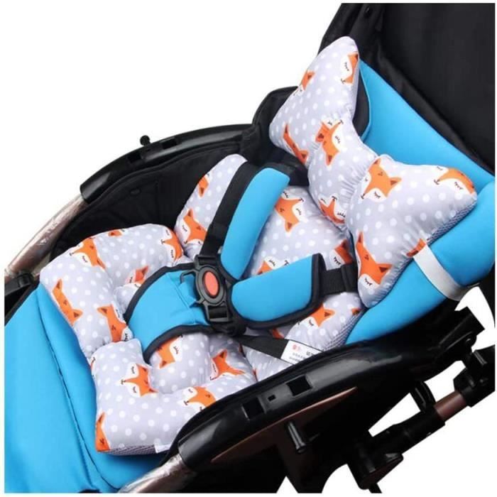 Cojín para cochecito, cojín para silla de paseo de bebé, cojín para trona de bebé, almohadilla de algodón para asiento de coche y cochecito, cálido