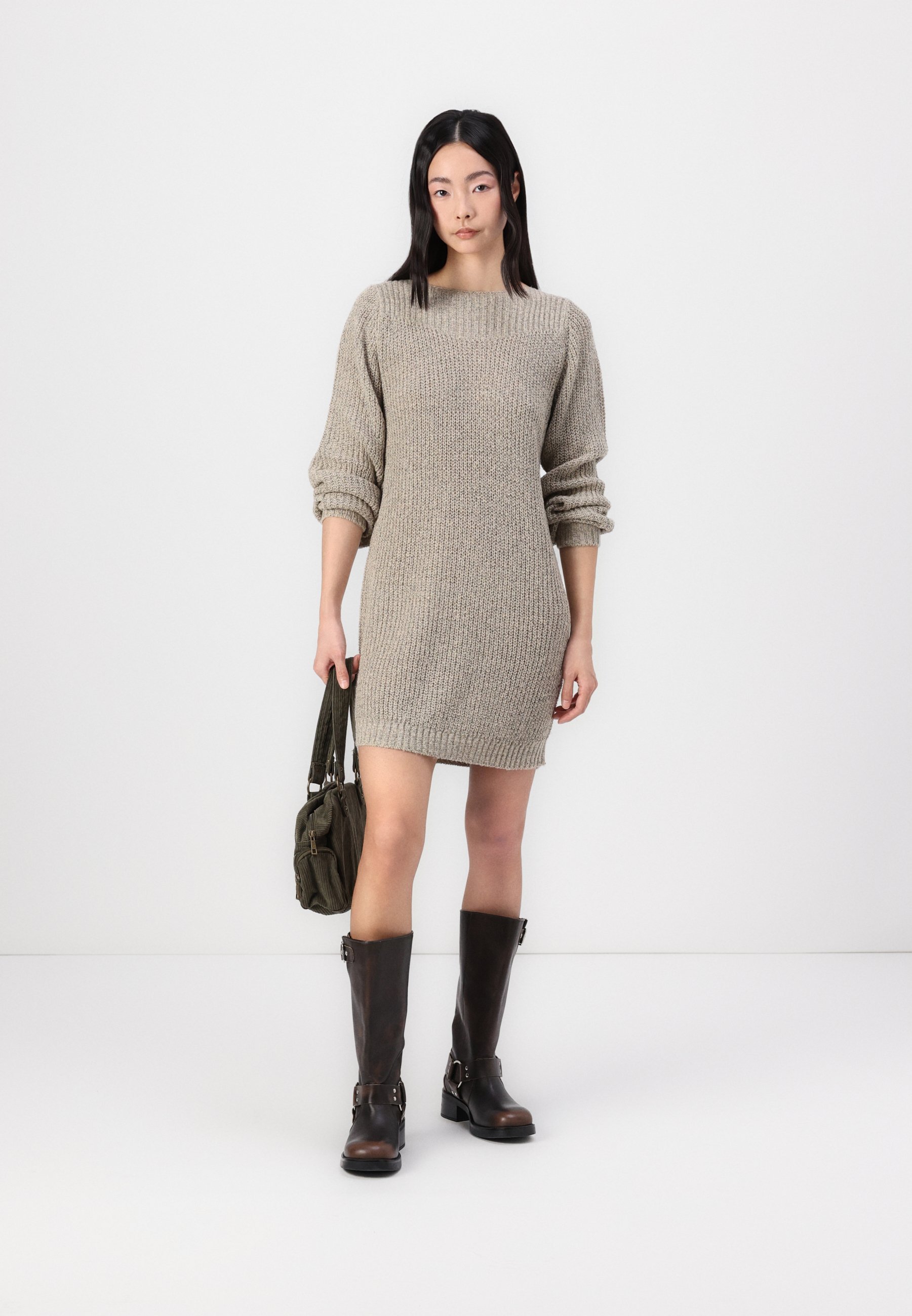 JDY JDYWHITNEY MEGAN BOAT NOOS - Shiftjurk - cement
