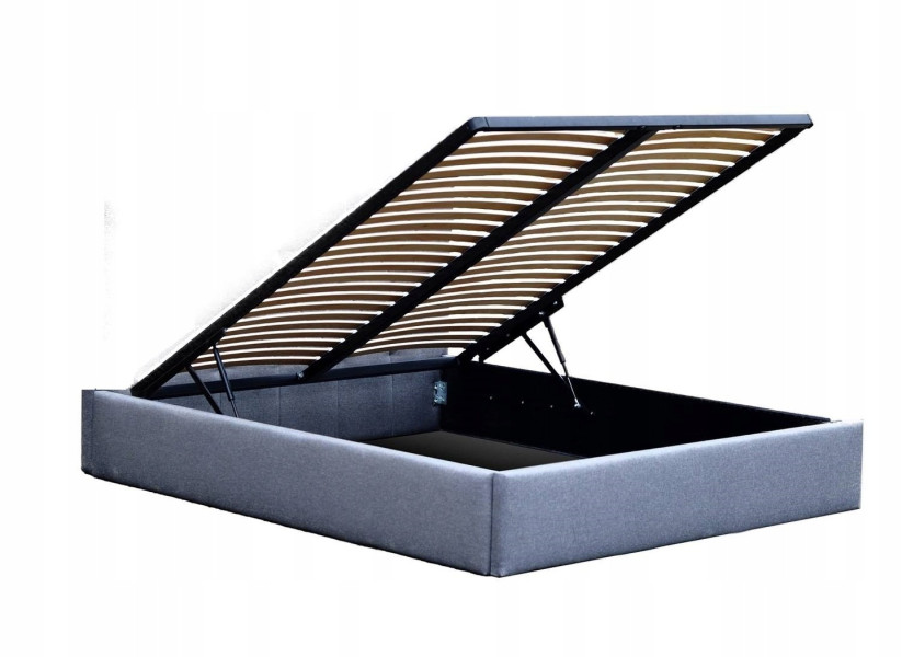 Łóżko skrzynia , pojemnik   metalowy stelaż 90X200