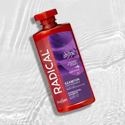 Radikaali Normalisoiva Shampoo Rasvoittuville Hiuksille 400ml Normalisoiva