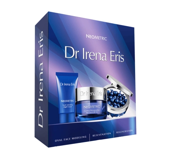 Dr Irena Eris Neometric zestaw krem na dzień 50 ml   krem na noc 30 ml   kapsułki 45 sztuk