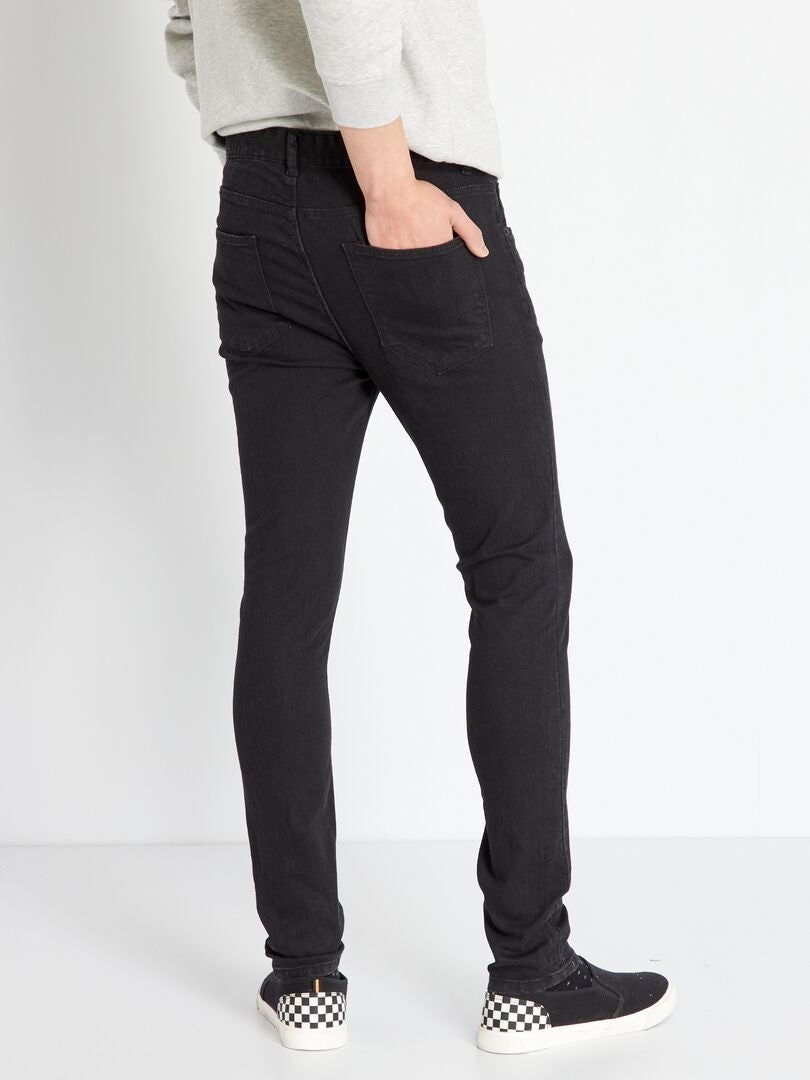 Pantalones vaqueros ajustados L34 - NEGRO