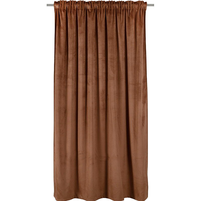 Heimvorhang 140x220 cm Samt cognac