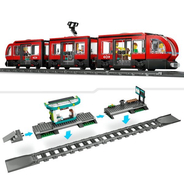 LEGO City 60423 Stadstram en Station<br>