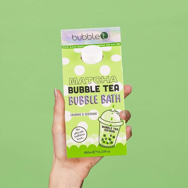 Bubble T Cosmetics Matcha habtea fürdőtej (480ml)