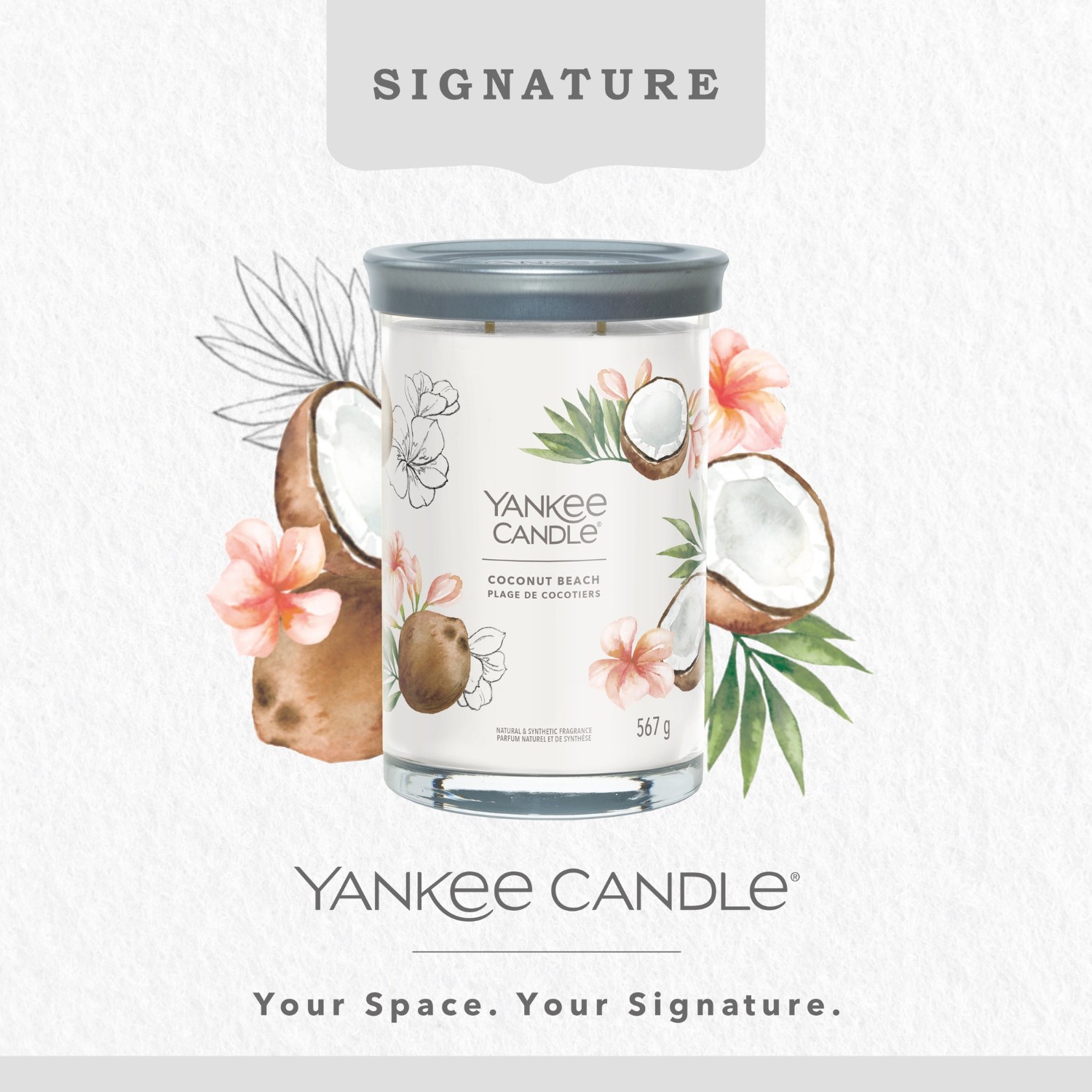 YANKEE CANDLE Grand Gobelet Plage de Cocotiers