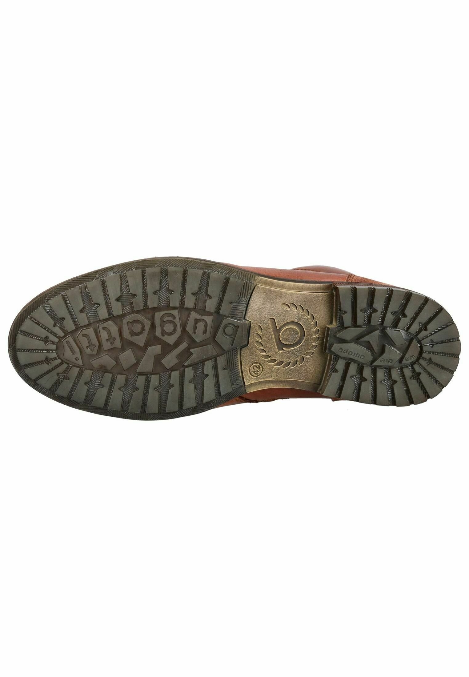Stivaletti stringati Bugatti - marrone medio 6400