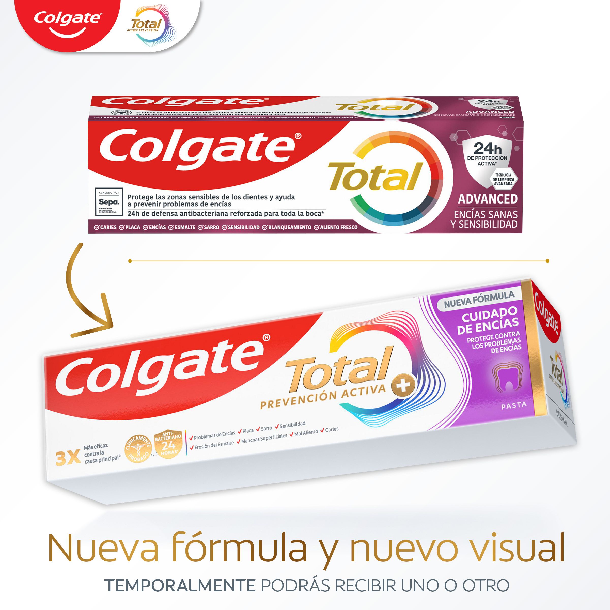 Total Active Prevention smaganu kopšanas zobu pasta Zobu pastas un zobu pastas