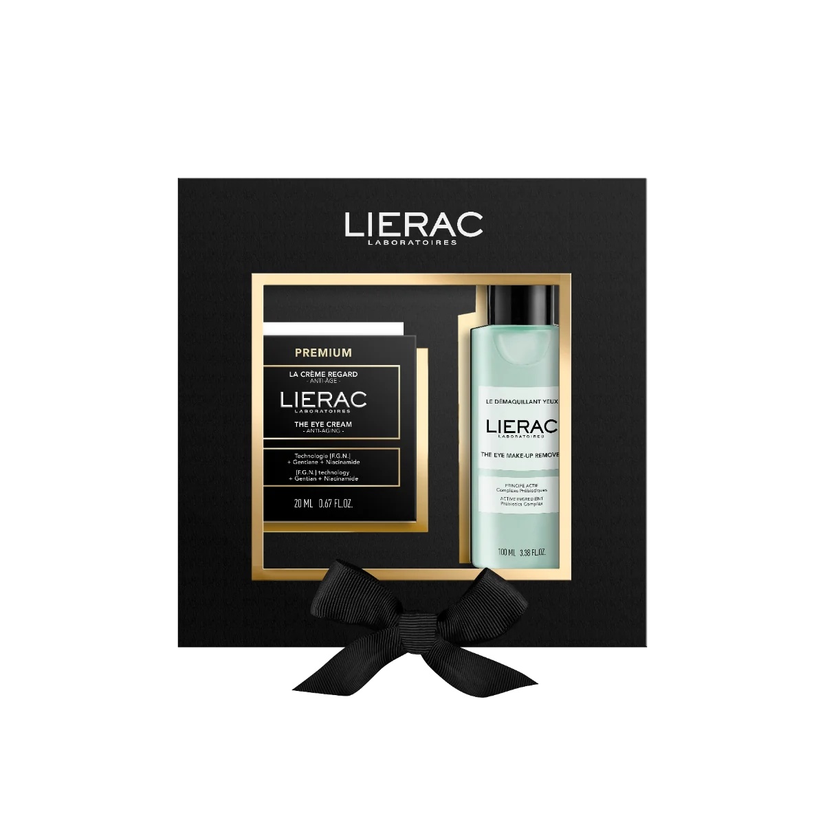 LIERAC Lierac Premium komplekts acu krēmam + kosmētikas noņēmējam acu kontūru kopšanai