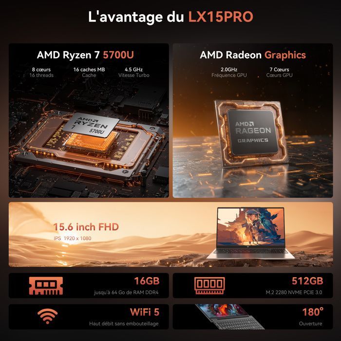 Laptop da gioco ACEMAGIC - 15,6