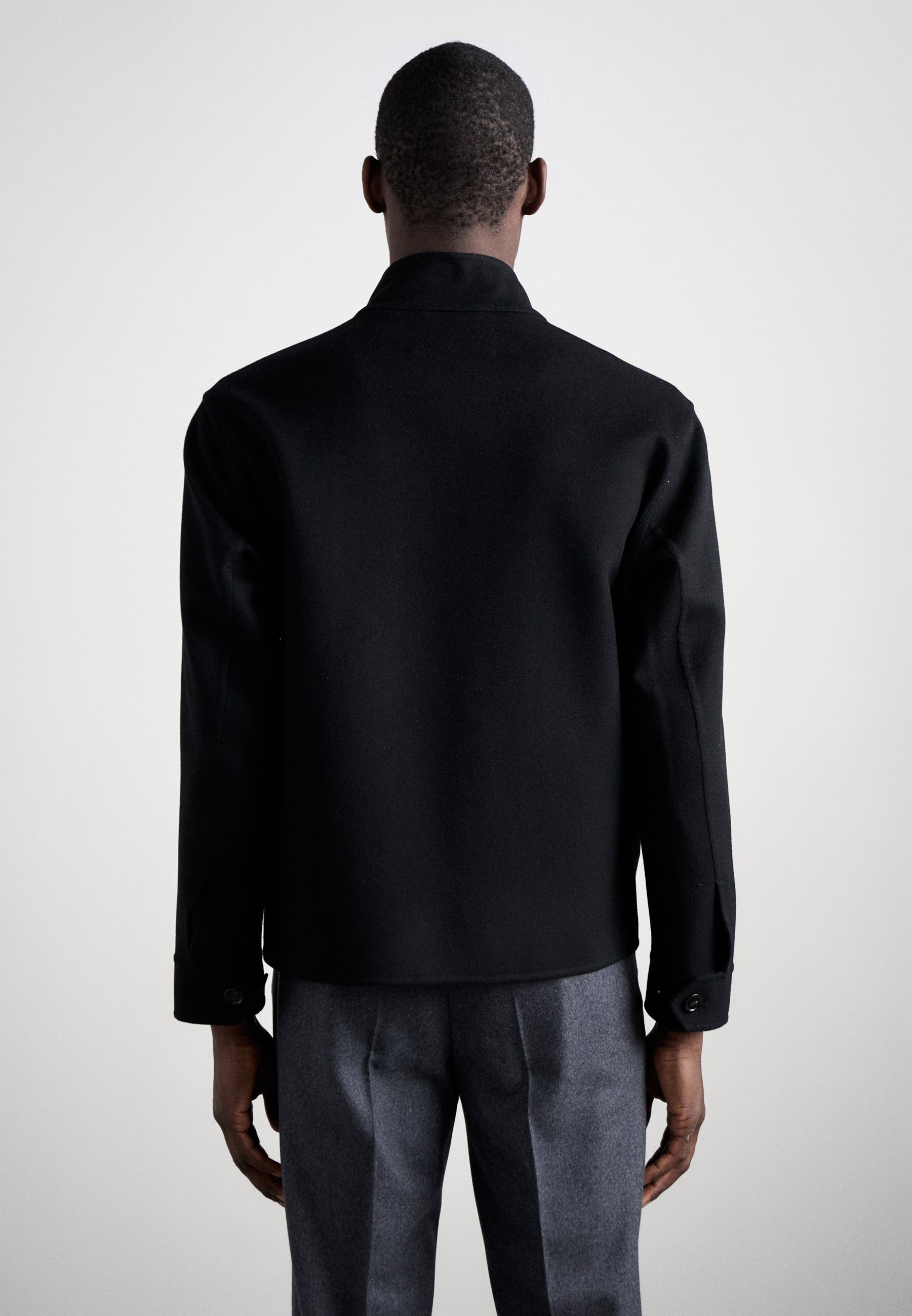 LARDINI GIUBBINO UOMO DOUBLE - Light jacket - black