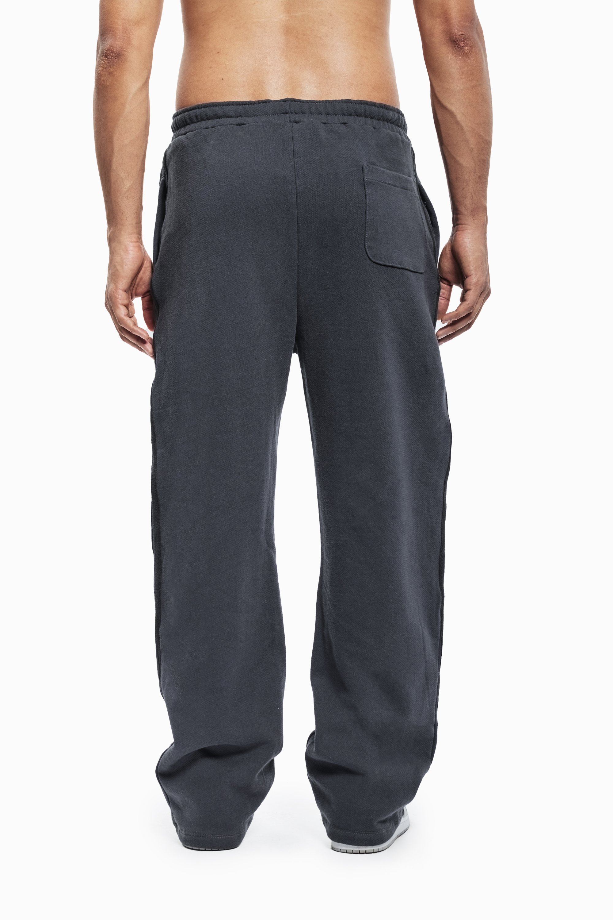 Pantalon de jogging unisexe vintage à rayures favela - noir