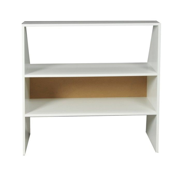 Meuble de rangement sous pente ALIX, H. 100 x L. 100 x P. 50 cm, Blanc