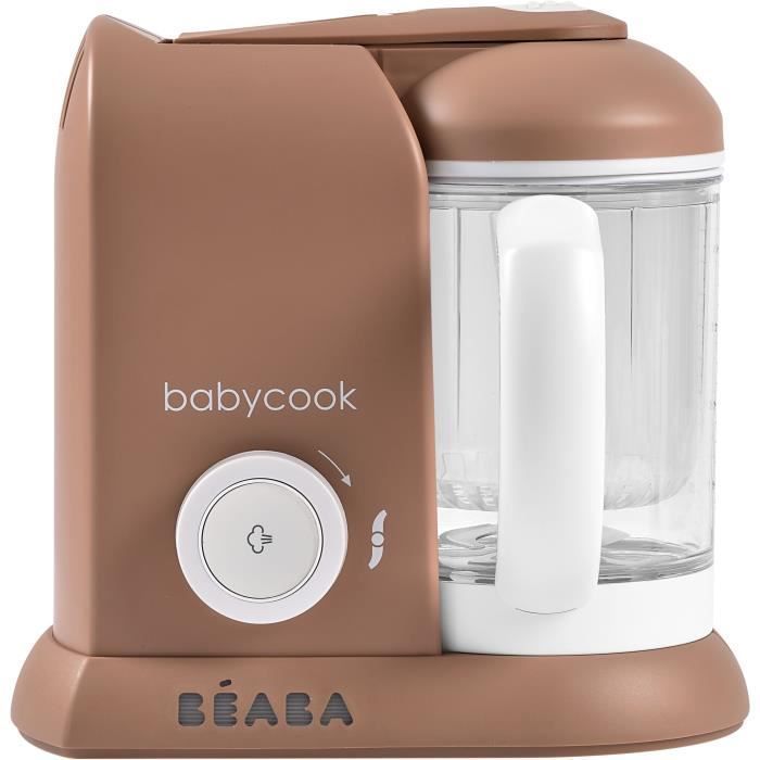 BÉABA - Babycook Solo - 4-in-1 Baby Food Maker, Blender, Cooker, Steamer - Praline
