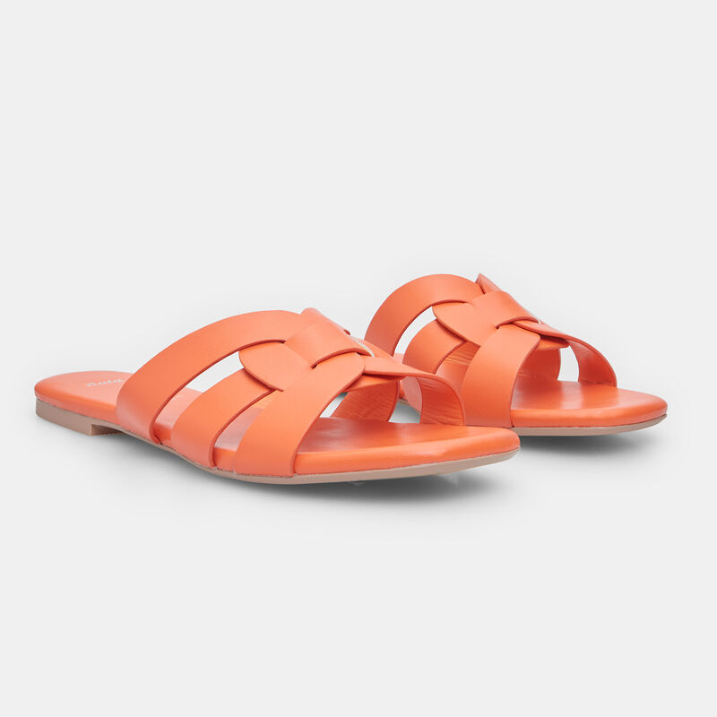 Platt mule för kvinnor