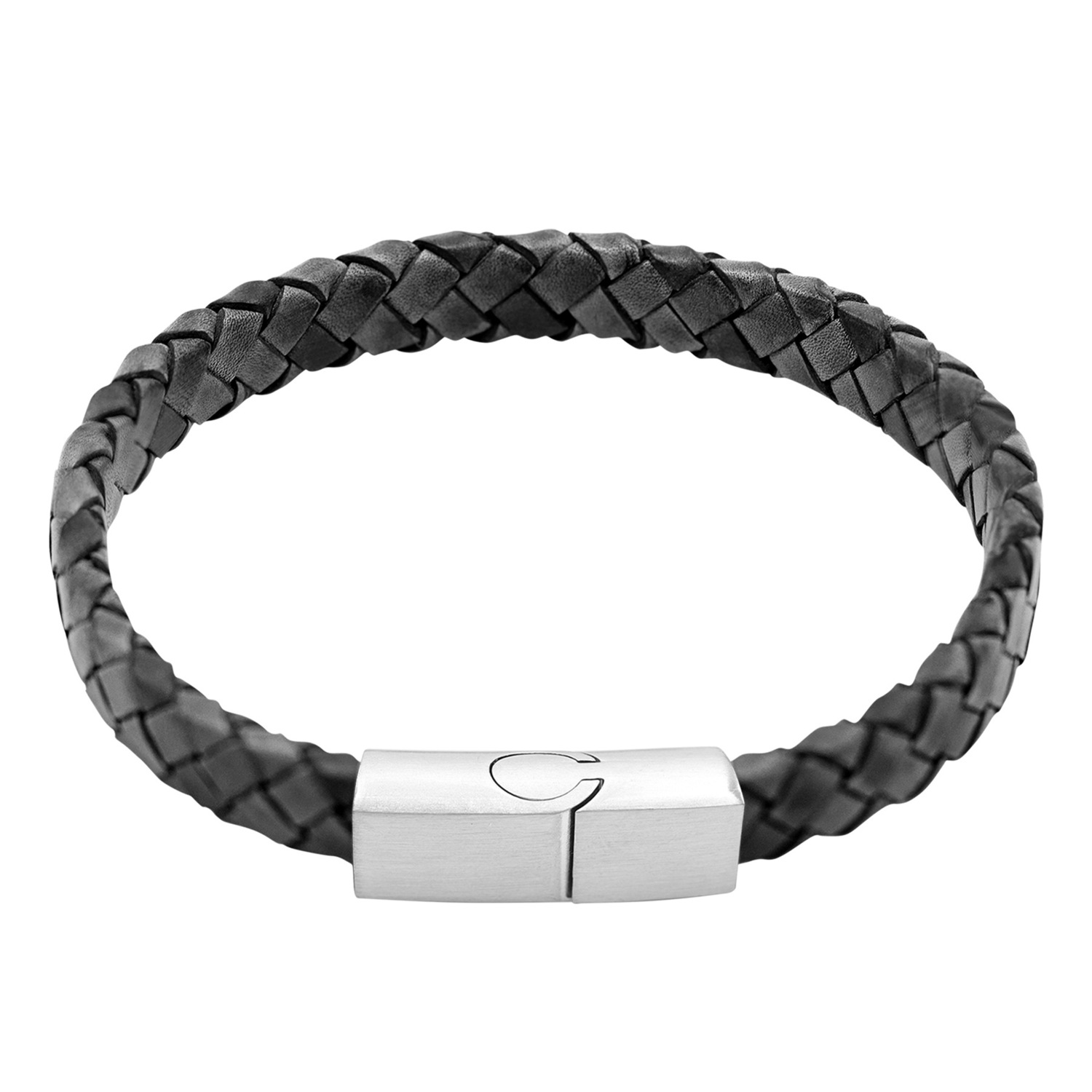Heideman Bracelet en cuir Mika noir