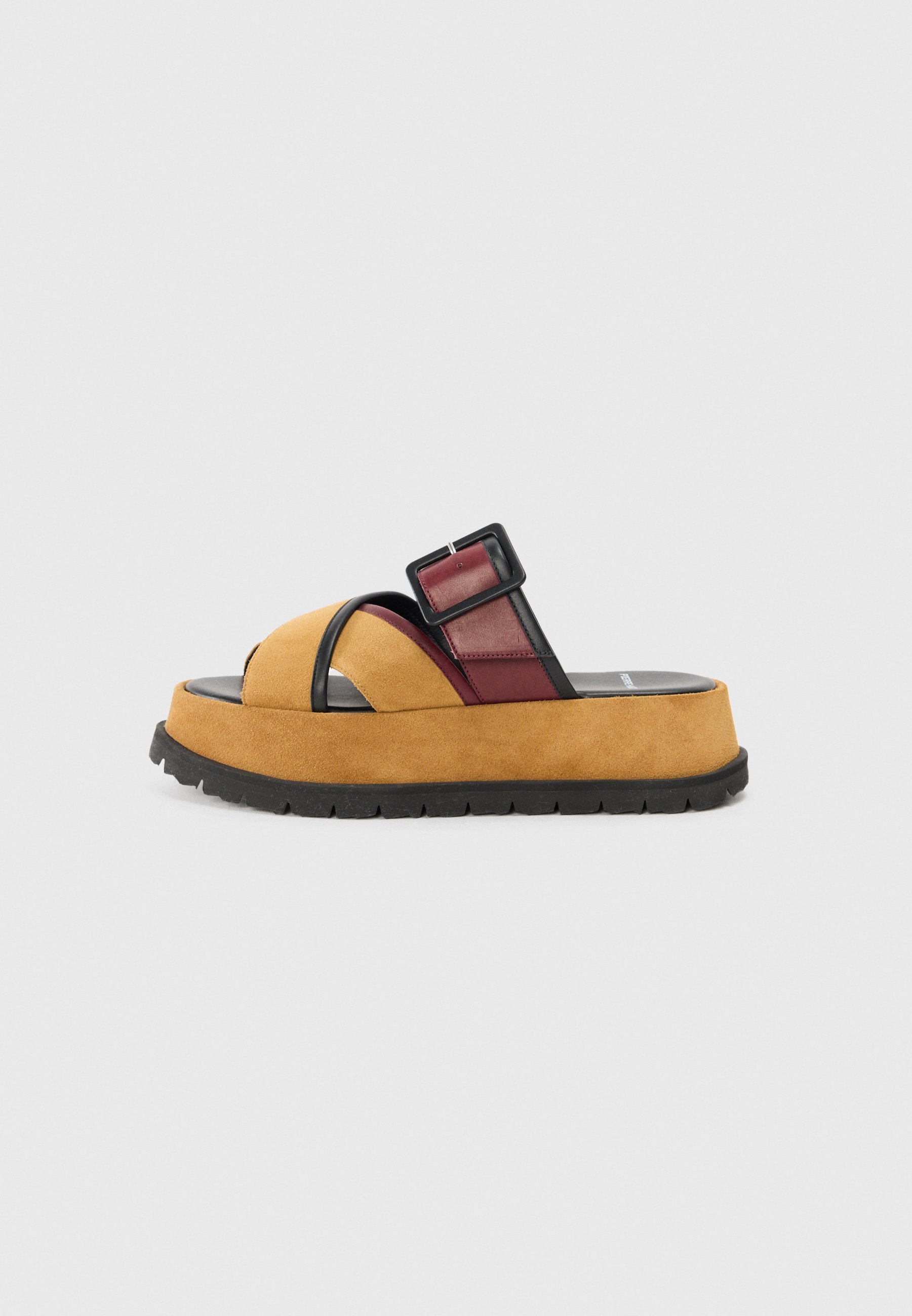 Pierre Hardy ALPHA - Muiltjes - camel/bordeaux/zwart