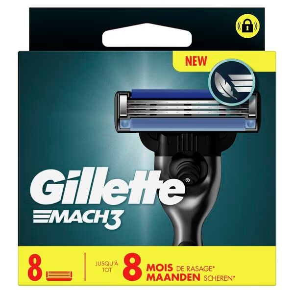 „Gillette Mach3“ skutimosi peiliukai, 8 vnt.
