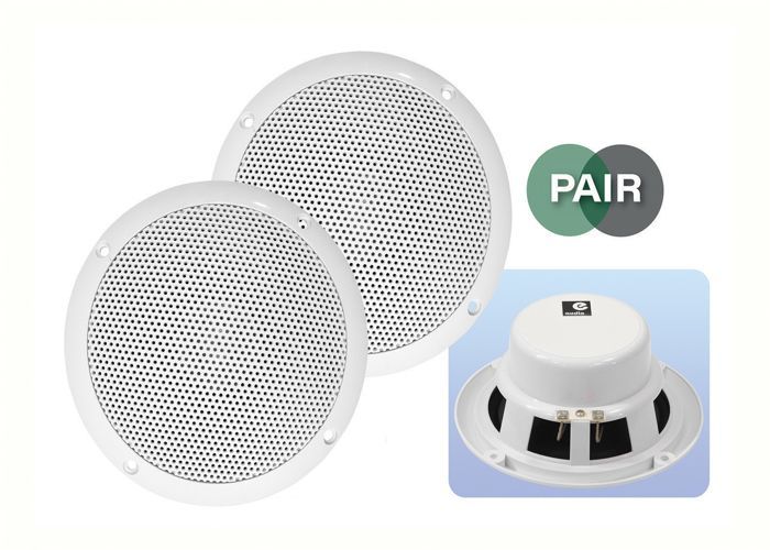 Altoparlante da soffitto rotondo da 40 W e 5 pollici con doppio cono, resistente all'umidità.
