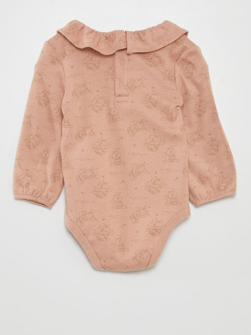 3-delige set: bodysuit, legging en slabbetje - BEIGE