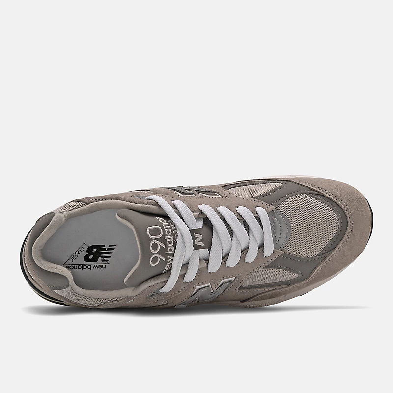 Męskie buty MADE in USA 990v2 Core – szare z białym