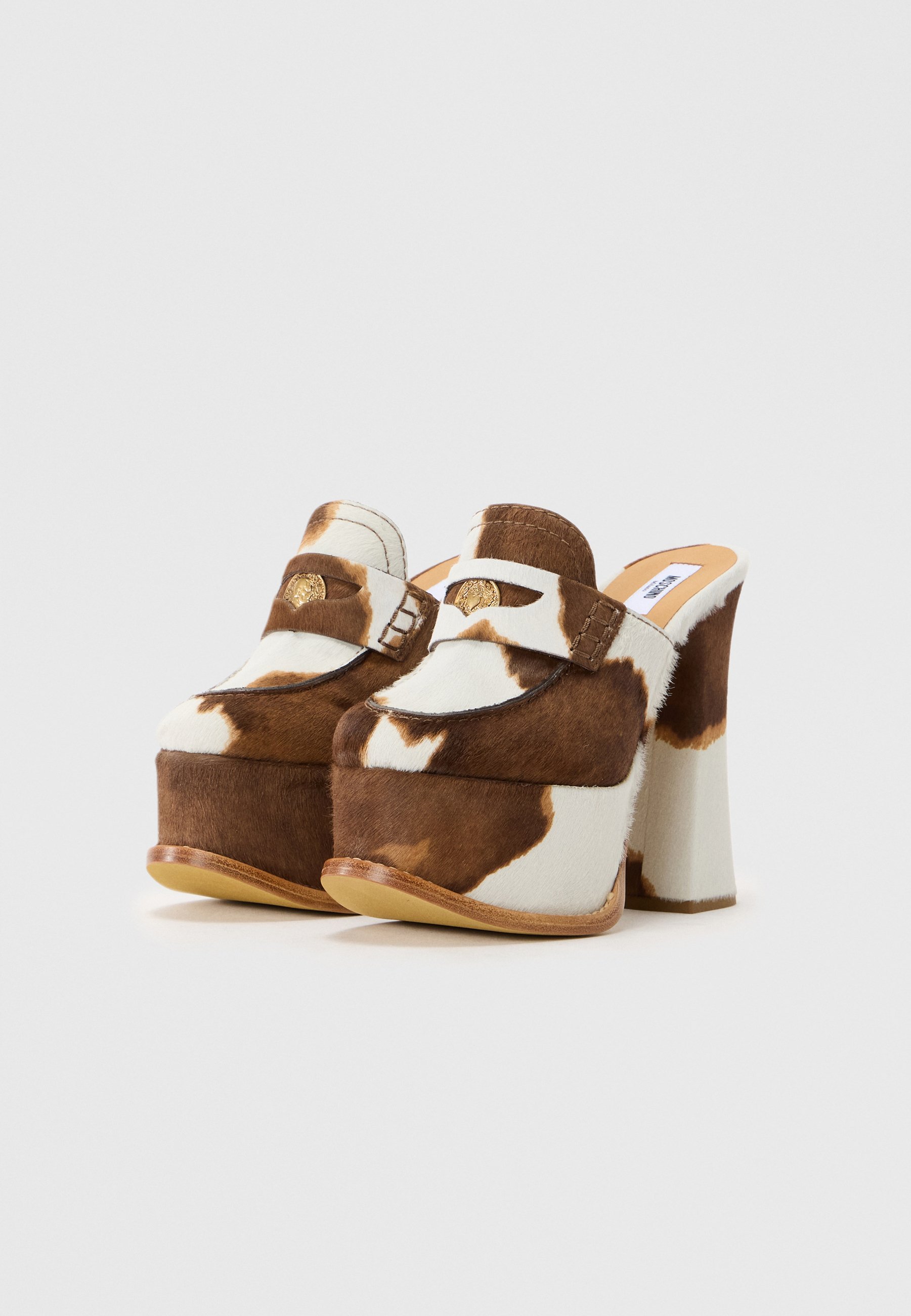 MOSCHINO Sandalen mit hohem Absatz - weiß