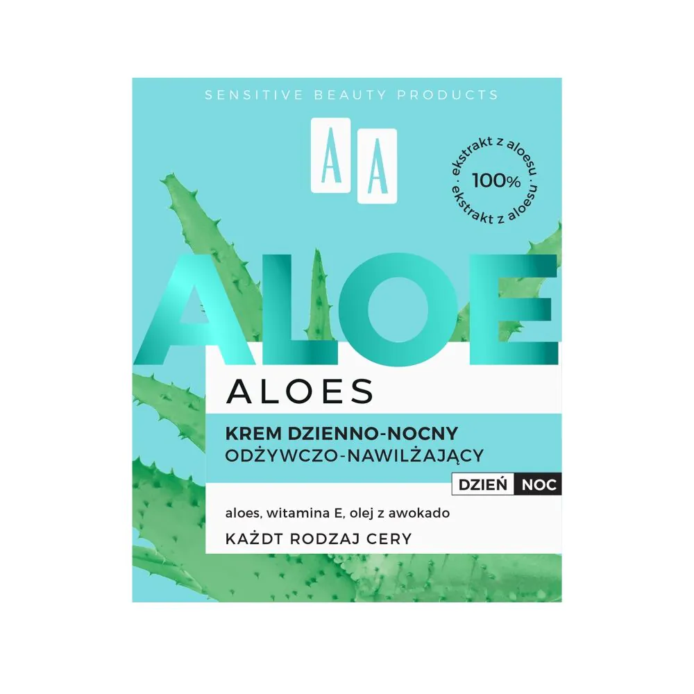 AA Aloes krem do twarzy odżywczo-nawilżajacy dzienno-nocny