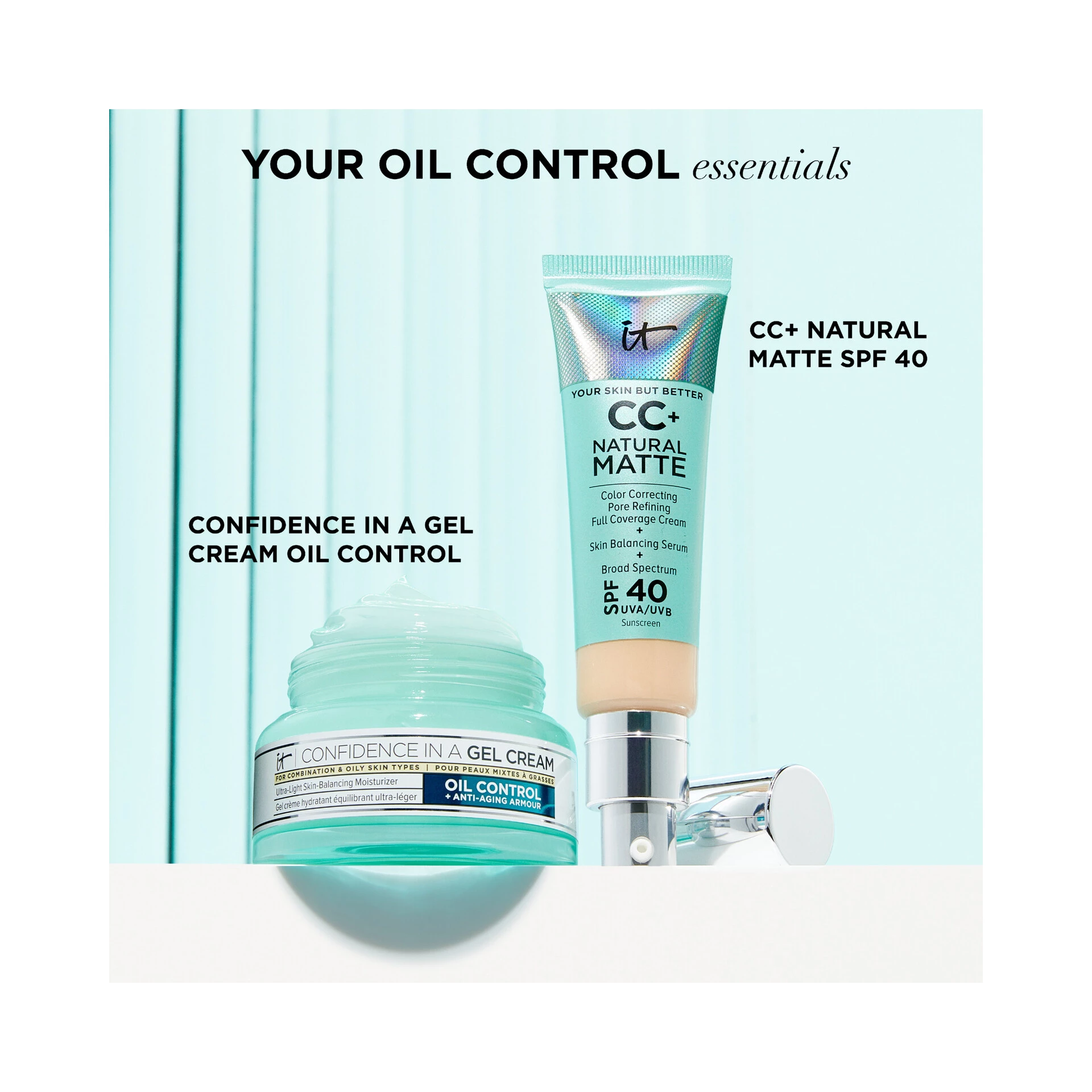 Cremă-gel anti-sebum Confidence In A Seed Control 60 ml - IT Cosmetics