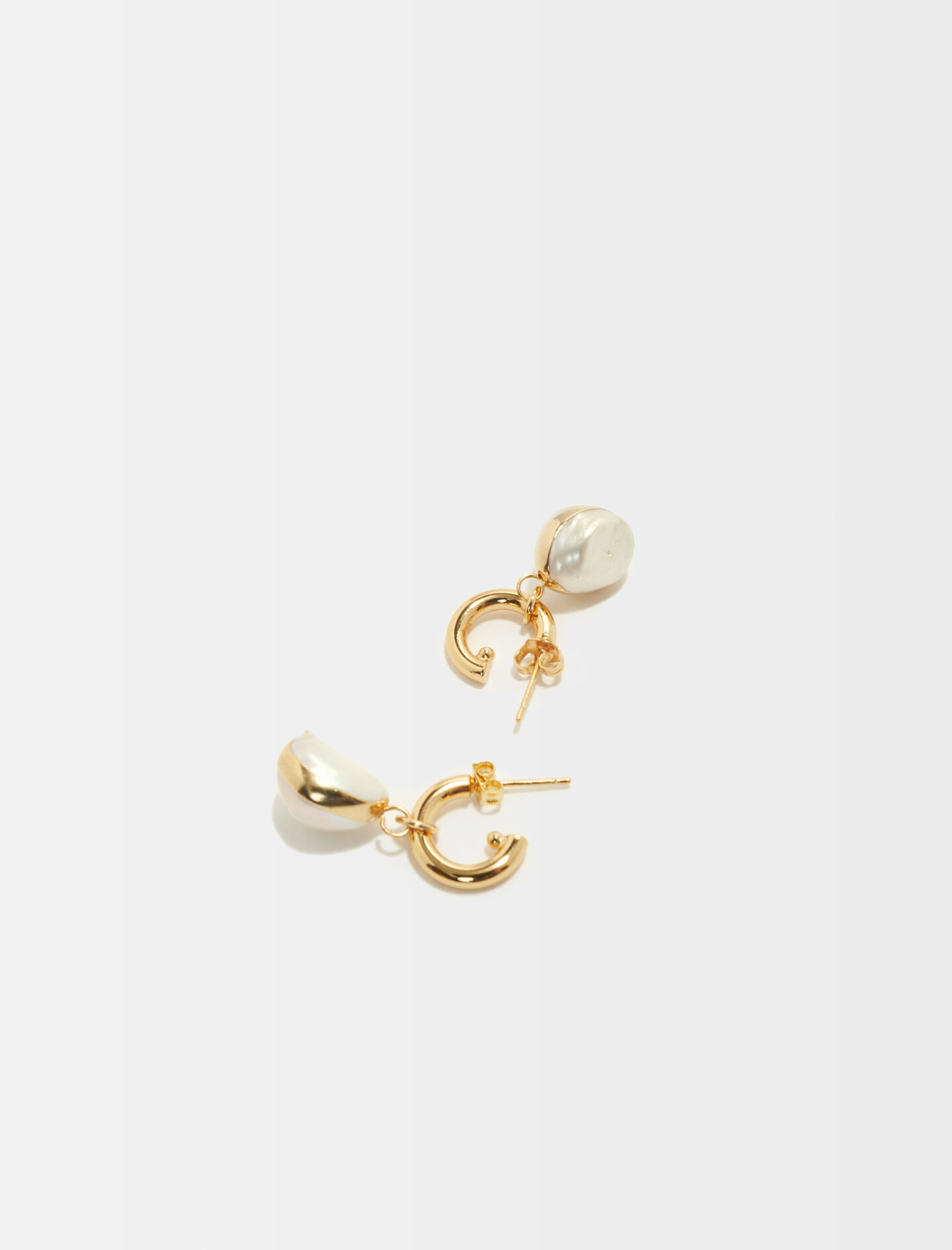 Oorbellen met gekweekte parels - Goud