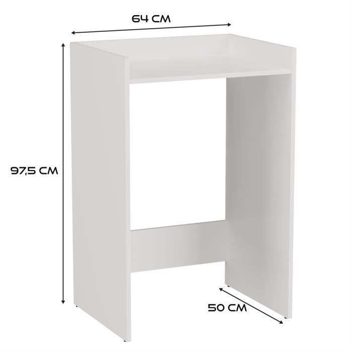 COMO - Armario para lavadora - Armario de baño - 64x50x97,5 cm - Lavadero