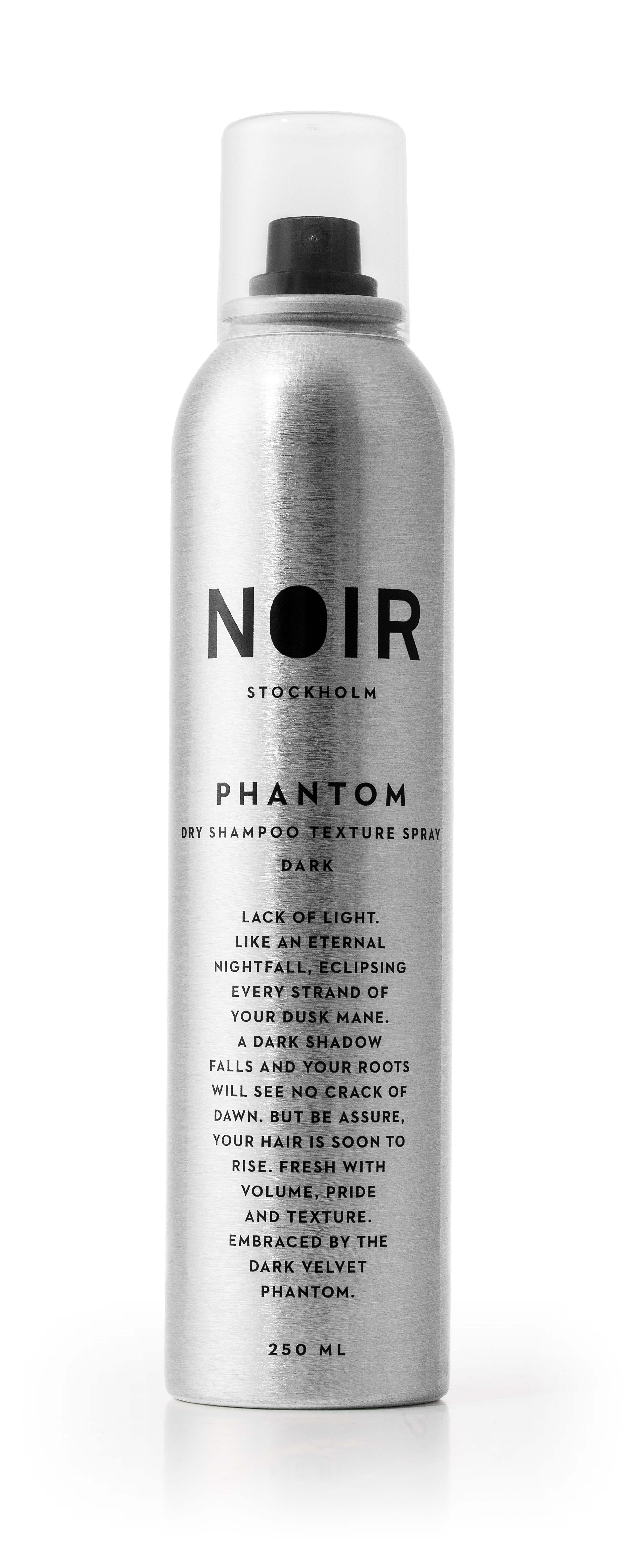 Phantom - Șampon uscat pentru păr închis la culoare 250 ml - NOIR Stockholm