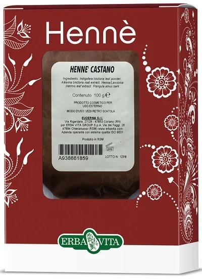 ERBA VITA Erba Vita Henna Colour Cap smeđa boja za kosu 100 g
