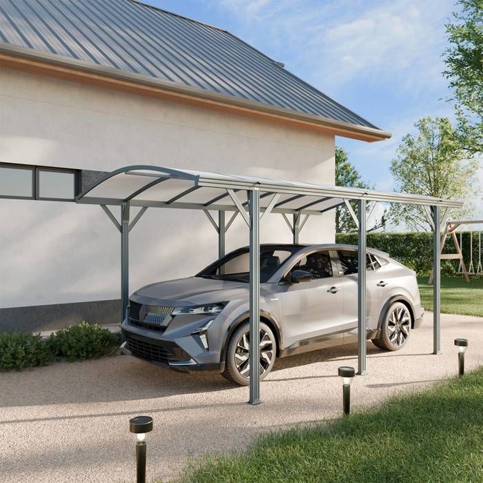 Tettoia per auto in alluminio e policarbonato 15 m² LE MANS