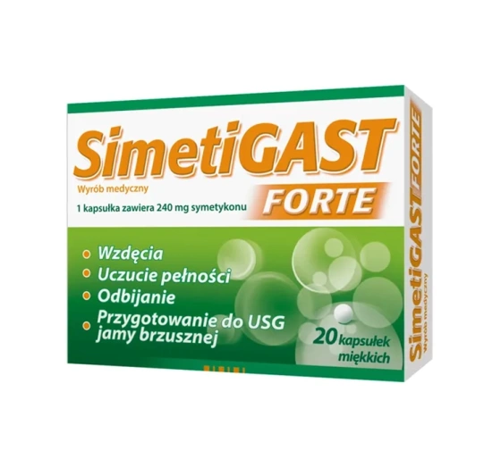 Simetigast Forte kapsułki elastyczne 20szt