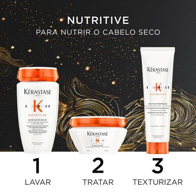 Kérastase Nutritive Pack Shampoo Bain Satin Riche Lait Vital Set Acondicionador Cabello Seco 1 unidad 1 unidad
