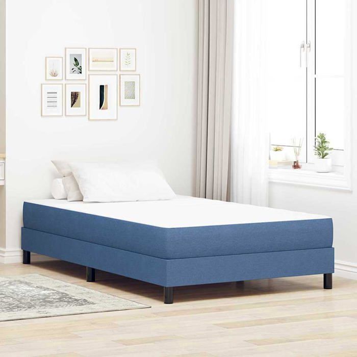 Colchón de muelles ensacados - vidaXL - 120x190 cm - Azul - Muelles individuales - Máximo confort - Diseño moderno