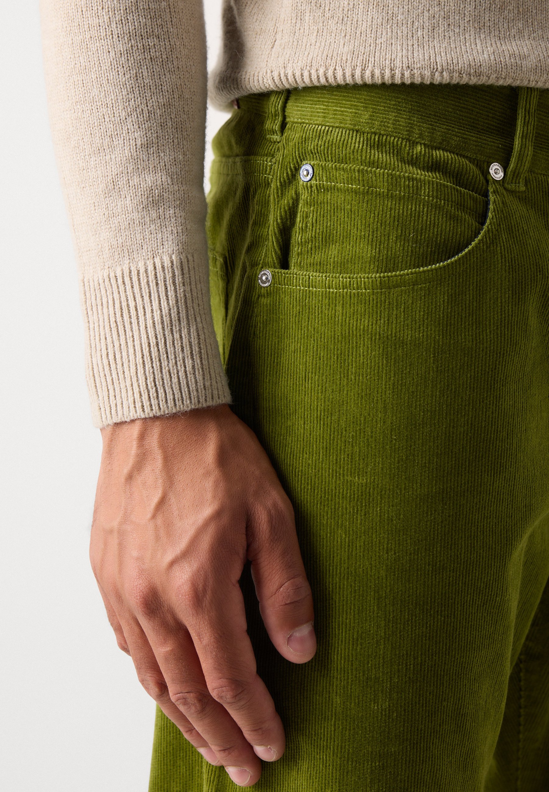 Scotch & Soda THE ZEE STRAIGHT - Broek - calla groen