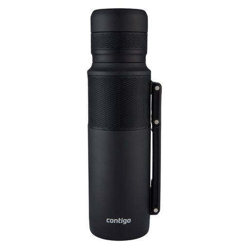Termo Thermosflasche, mattschwarz, 740 ml