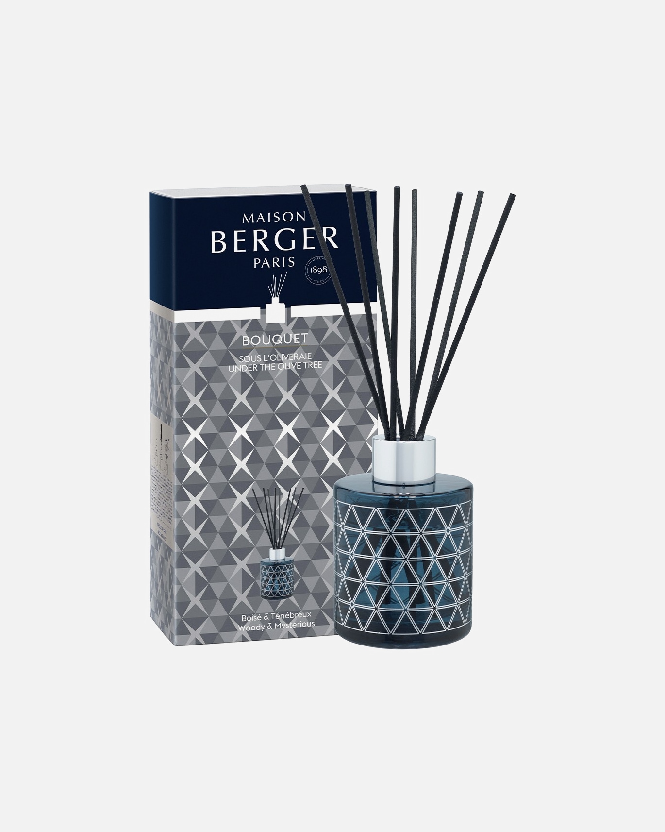Maison Berger BOUQUET GEODE BLEU PRE REMPLI SOUS L'OLIVERAIE