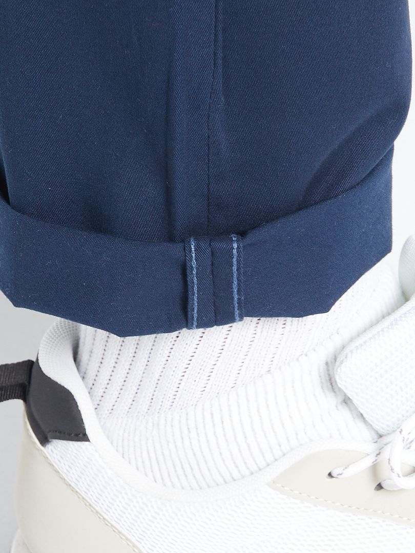 Calça chino slim L30 - azul