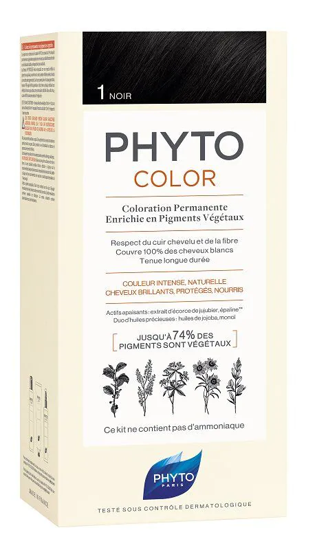 Phyto Phytocolor Farba do włosów, 1 Czarny
