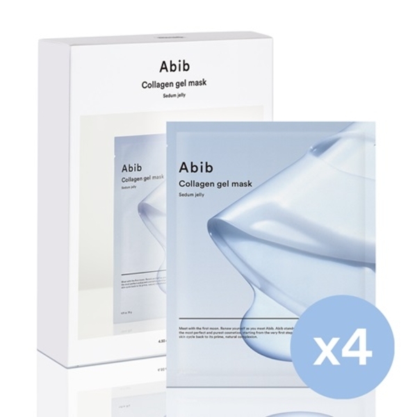 Set di 4 maschere in gel al collagene e sedum Abib (35 g x 4)