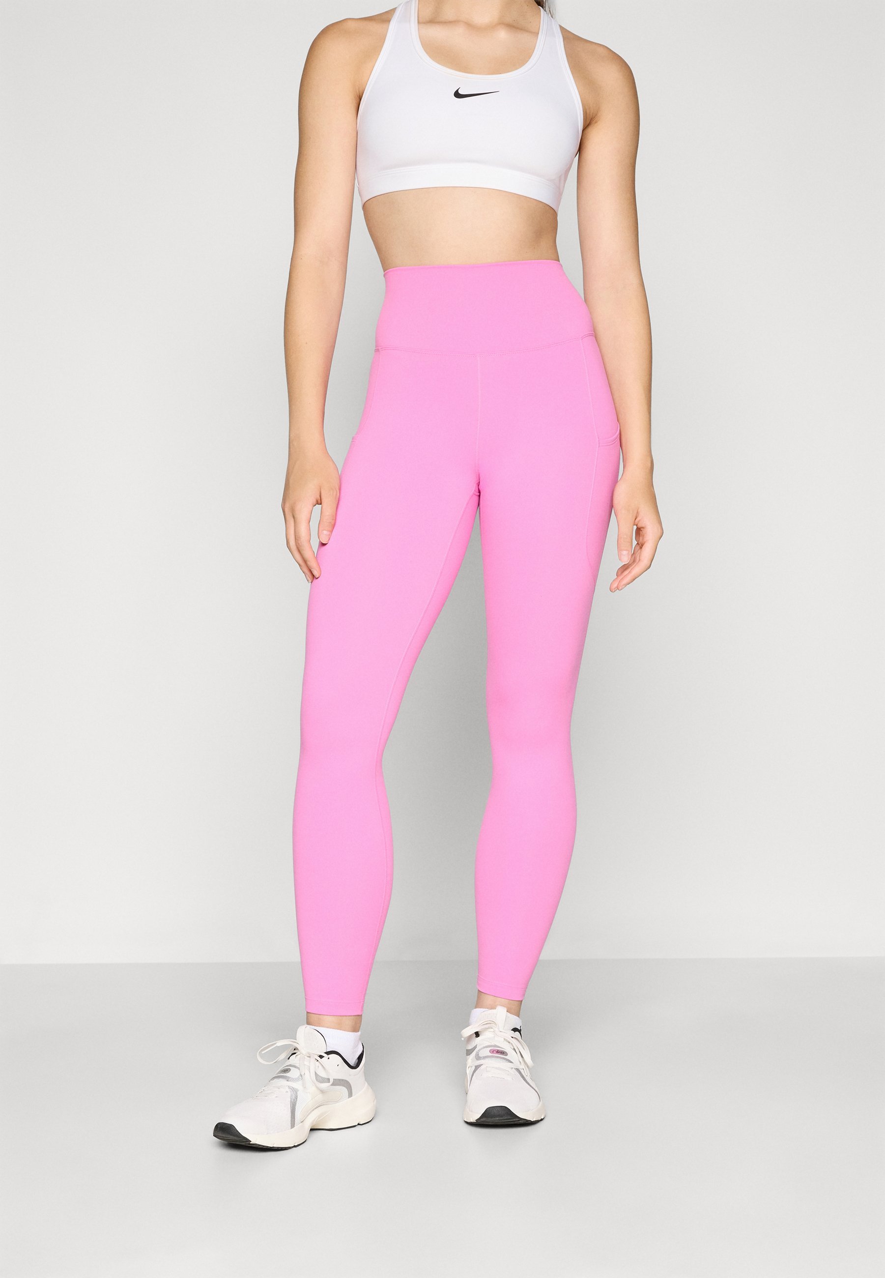 Nike Performance ONE 7/8 - Legginsit - leikkisä pinkki/musta